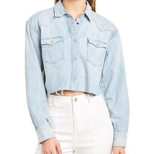 AllSaints Cropped Cannon Shirt